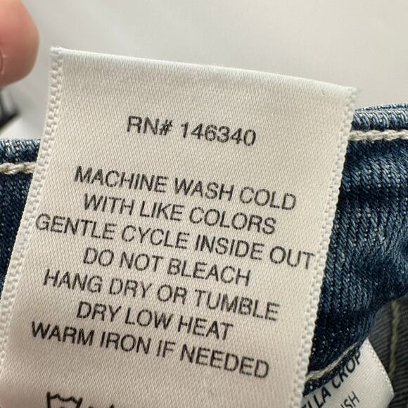 AMO NWT Bella Slight Boot Crop Denim Jean in Crush // 00 - Picture 15 of 15